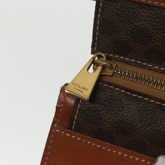 Celine Macadam Handbag Macadam with leather Brown Canvas - Picture 9 of 10